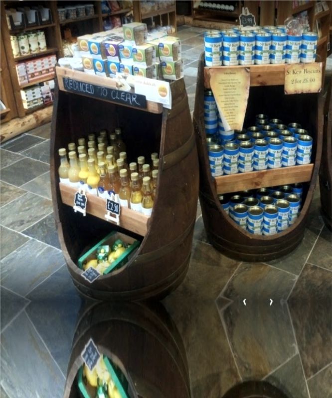 whisky barrels for display